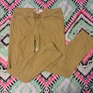 Tan stretchy jeans